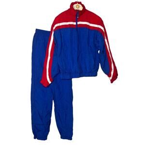 Vintage Reebok Sie XS Windbreaker Tracksuit Set Zip Leg Lined 100% Nylon